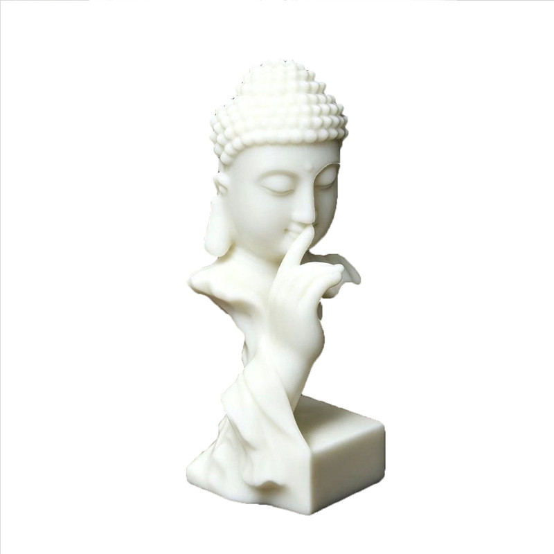 佛祖让你闭嘴禅意树脂摆件