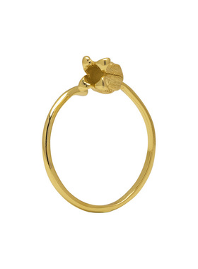 新中式国风纯银花朵戒指女高级感