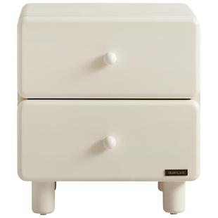 政府补贴全友家居法式奶油风儿童床头柜2025新款家用卧室收纳柜