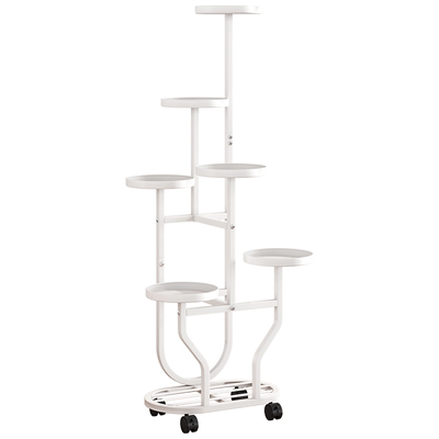 花架子可移动带轮阳台置物架落地