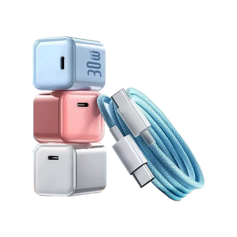 氮化镓45W小冰块快充适用苹果iPhone17充电器线16ProMax闪15Plus手机14插头13原typec平板12数据线套装正品PD