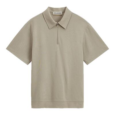 UNICAHOMME/轻运动风格纹肌理 Polo 领短袖上衣