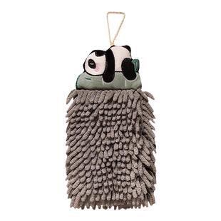 雪尼尔擦手巾挂式超强吸水加厚速干可爱卫生间厨房擦手球插手毛巾