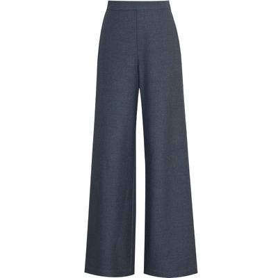 灰色简约通勤直筒微阔屁帘阔腿裤