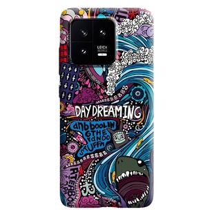 适用于小米13手机壳超薄磨砂全包镜头防摔大孔款磁吸个性创意网红浮雕夜光高级感适用13磨砂硬壳国潮男女