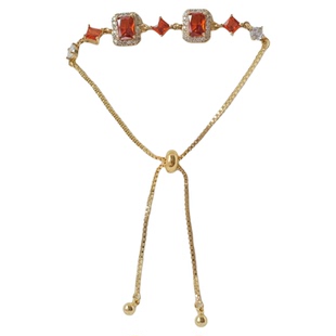 《波尔多红酒》复古优雅轻奢高级感超闪红色锆石叠戴手链圣诞新年