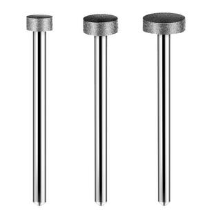 T型金刚砂磨头3mm玉石翡翠雕刻去皮打磨磨针电磨金刚石平磨棒精雕