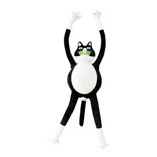 有蒂棵棵小富贵奶牛猫抱枕可爱丑萌搞笑玩偶公仔玩具女朋友礼物