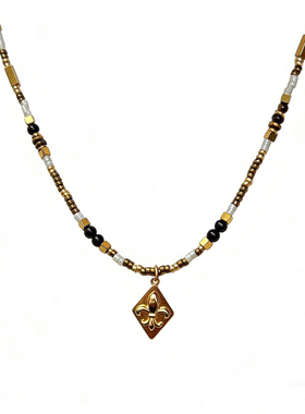 时尚个性天然石吊坠项链