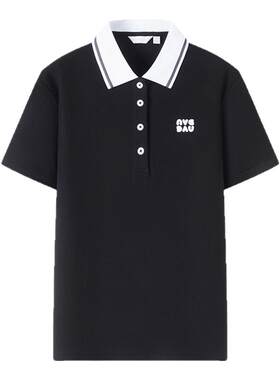 Navigare意大利小帆船夏季白色短袖polo衫女士翻领T恤休闲菠萝衫