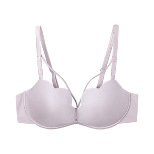 LizaCheng简爱系列光面厚杯聚拢小胸文胸猫爪杯无钢圈内衣LB00077