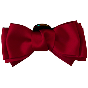 儿童新年发饰女童红色公主头抓夹女高级感蝴蝶结发夹宝宝发卡头饰