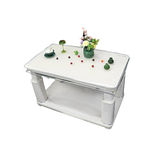 2025新款圆角透明桌布弧形包角烤火桌罩防水防油耐高温长方形加厚