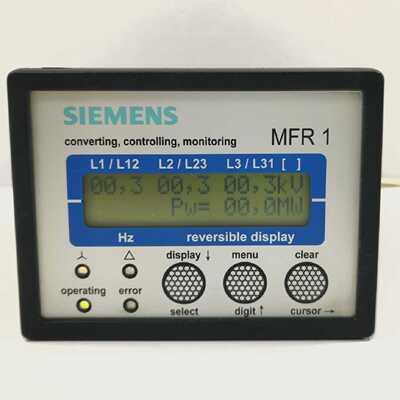 SIEMENS MFR 1311M/PR2 CONTROL AND MONITORING UNIT MFR 1