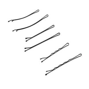 韩版基础黑色一字夹 环保无痕喷漆简约盘发边夹刘海夹头饰卡子