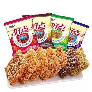 常记好点干吃干脆面巧克力味方便面干吃面整箱批发网红零食双面饼