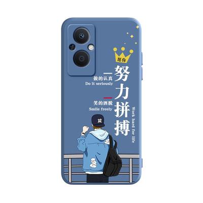 luckrider适用于OPPOA96手机壳PFUM10液态硅胶opp0pp0ppoA96碎银几两。oppa保护套opa防摔oopoa卡通965G男女o