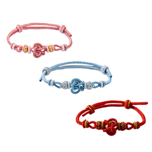 国家图书馆传世经典系列并蒂同心结手绳手链情侣文创送礼物编织绳