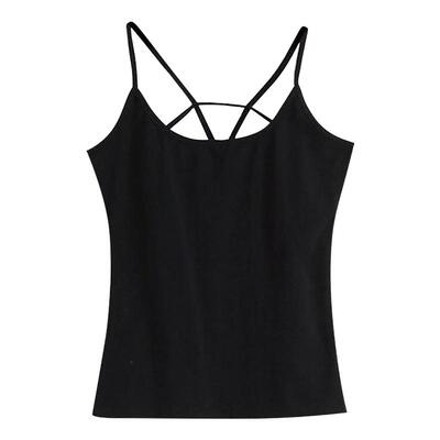 网红西装吊带背心女大码胖mm美背