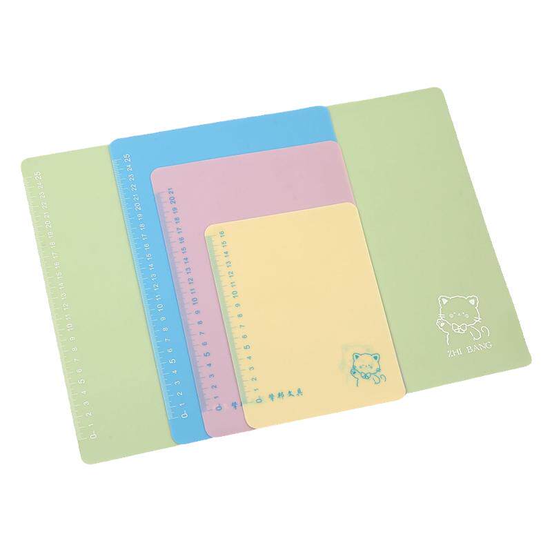 A4学生硅胶软垫板透明考试写字专用桌面A5小学生画画垫子硬笔书写垫用A4写作业A3高考试卷书法塑料板夹桌垫