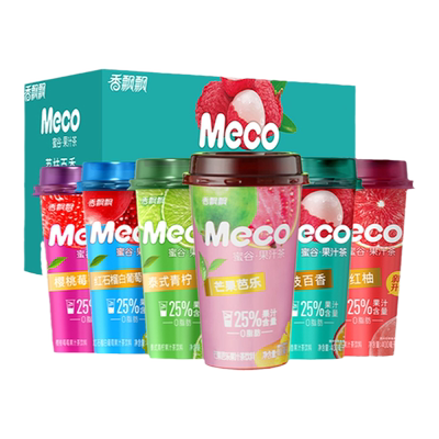 香飘飘meco果汁茶饮料400ml*15瓶