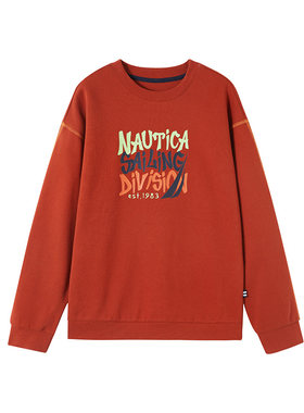 NAUTICA/诺帝卡童装 男童女童棉感舒适圆领卫衣运动休闲亲肤上衣