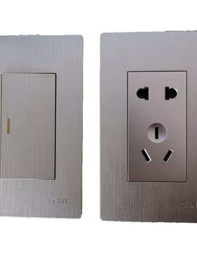 正泰开关插座面板120墙壁五孔