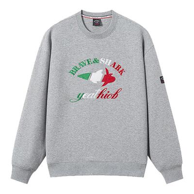 勇士鲨鱼春款男士刺绣上衣