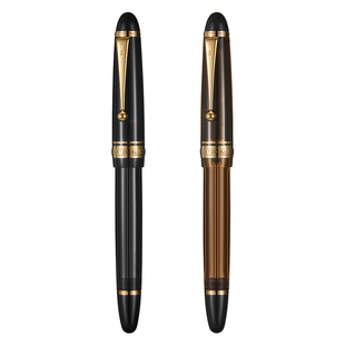 日本Pilot百乐Custom贵客823钢笔14k金15号尖透明负压式上墨水笔