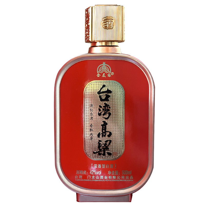 台湾高粱酒42度浓香型500ml*6瓶装 纯粮发酵高度白酒整箱酒宴客