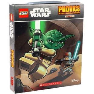 Lego Star Wars Phonics 英文原版绘本 乐高星球大战自然拼读12册盒装 学乐儿童英语分级阅读读物教材 英文版原版书籍