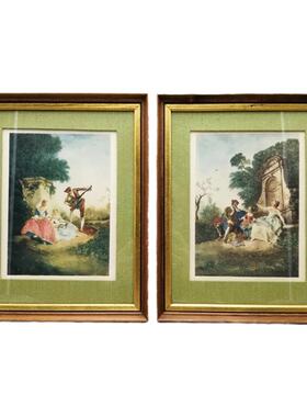 英国实木画框装饰摆件