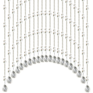 全天然原石 白水晶葫芦珠帘卧室玄关风水隔断帘 卫生间门帘免打孔