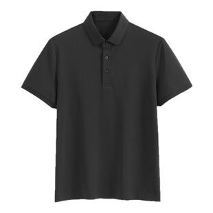 【奢品同工厂系列】黑色短袖男款t恤Polo衫男士定制显瘦半袖上衣