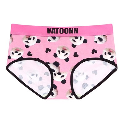 花佃品色情侣中腰内裤纯棉印花潮