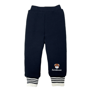 儿童打底裤冬装加绒加厚外穿女童蚕丝棉保暖裤子小童一条过冬棉裤