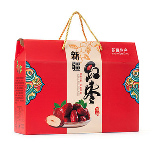 新疆通用红枣包装盒礼品空盒子灰枣3/5/10斤装新款箱子大枣礼盒外