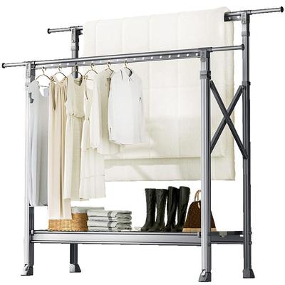 折叠晾衣架落地晒被子神器