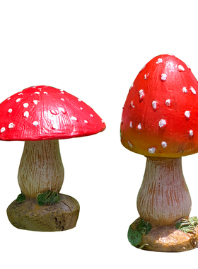 草坪庭院树脂蘑菇田园风装饰品