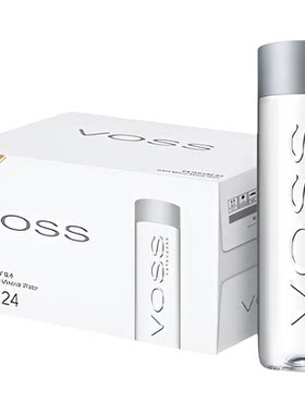voss芙丝天然矿泉水弱碱性水饮用水瓶500ml*24瓶整箱包邮hd