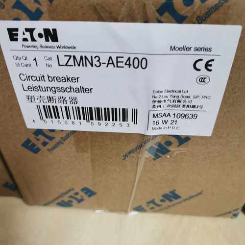 议价伊顿穆勒 LZMN3-AE400电子式塑壳断路器原装EATON标非MOELLER