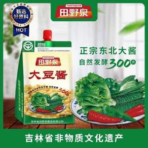 田野泉大豆酱408g*1/2/4/6袋优质传统东北特色酱香浓郁大豆调味酱