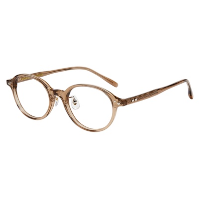 新!右店2025春夏书呆子眼镜高智板材椭圆框质感素颜防蓝光近视镜