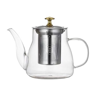 耐热玻璃茶壶单壶不锈钢过滤内胆功夫茶具套装家用茶水分离冲茶器