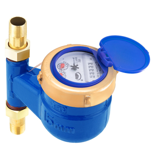 水表家用旋翼湿式自来水表4分6分数字智能立式出租房机械防冻水表