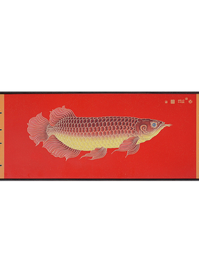 红色锦鲤招财年年有鱼摆件