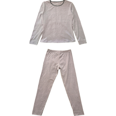 雪花绒秋衣秋裤女磨毛保暖套装