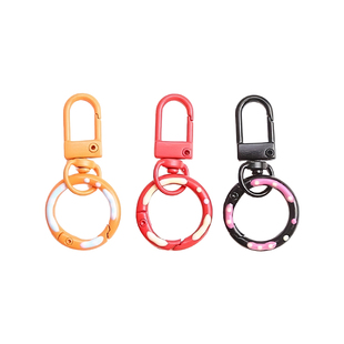 彩色钥匙扣挂件可爱卡通公仔包包挂饰情侣钥匙链圈环扣圈环扣圈