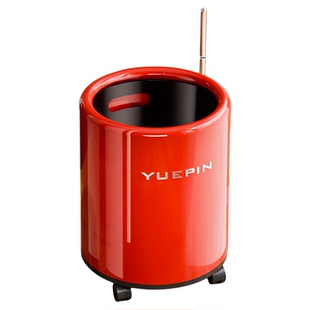 高颜值垃圾桶中古风家用2026新款客厅轻奢大容量卧室创意带轮子