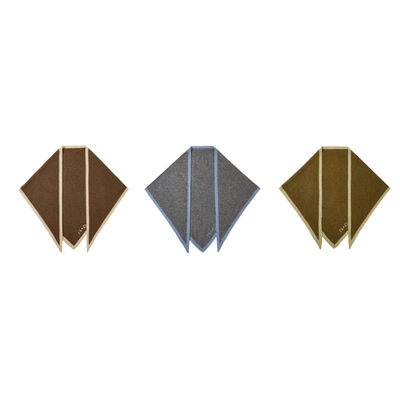 上森羊毛围巾牦牛绒三角巾冬季女保暖护颈高级感棕色围脖美拉德风